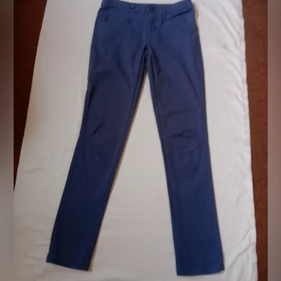 Patagonia Blue Slim Straight Pants Organic Cotton Stretch Size 4 - Picture 2 of 14